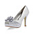  Satin Stiletto Pumps With Flower For Wedding (More Colors)