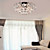  krystal semi flush mount med 3 lys