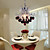  60W E27 Lampadario Vino rosso in funzione Crystal Ball