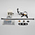  Automatic Sensor Bathroom Sink Faucet with Escutcheon Plate (Cold)