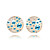  Charming Round 18K Gold Plated High Quality Alloy and Crystal Earring(More Colors)