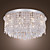  240W Crystal Flush Mount with 15 Lights in Round (G4 Bulb Base)