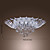 5 - Light Crystal Semi Flush Mount with Remote Control (G4 Bulb Base)