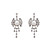 ramo de novia de cristal collar y aretes