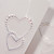  Invitation simple de mariage avec des coeurs de verrouillage pliée (jeu de 50)
