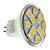  MR11 1.5W 12x5050SMD 140-160LM 2700-3000K Warm White Light LED Spot Bulb (12V)