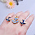  Sailor Style Swallow And Sea Anchor Double Finger Ring
