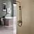  Antique Brass Tub Shower Faucet with 8 inch Shower Head + Hand Shower