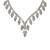  belle strass tchèque avec l'alliage de mariage des bijoux plaqués ensemble de mariée, y compris le collier et boucles d'oreilles