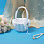  Wedding Collection Set in White Satin With Crystal and Pearl Accents (5 Pieces)