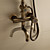  Antique Brass Single Handle Wall Mount Rain + Handheld Shower Faucet