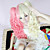  Lolita Curly Wig Inspired by Pink and Golden Mixed Color Ponytail 70cm Sweet