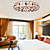  FAIRHAVEN - Lustre Tiffany Cristal com 4 Lâmpadas