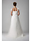  Princess A-line Sweetheart Sweep/Brush Train Tulle Wedding Dress