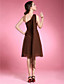  A-line One Shoulder Sleeveless Knee-length Chiffon Mother of the Bride Dress
