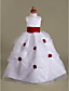  Ball Gown Scoop Floor-length Organza Over Satin Flower Girl Dress