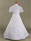  A-line Spaghetti Straps Floor-length Organza And Satin Flower Girl Dress With A Wrap