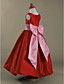  A-line Floor-length Taffeta Flower Girl Dress