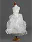  Ball Gown Scoop  Tea-length Satin  Organza Flower Girl Dress