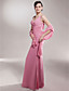  Trumpet/Mermaid V-neck Floor-length Chiffon Mother of the Bride Dress With A Wrap
