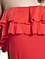  abito senza spalline volant strati / vestiti delle donne (FF-d-bh0789006)