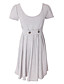  paris hilton stijl / korte mouwen ronde hals geplooid dresss / dames jurken (ff-a-bi0853116)