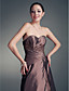  A-line Sweetheart Floor-length Taffeta Satin Mother of the Bride Dress With A Wrap