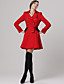  TS Double-breasted Lapel Long Sleeves With Belt Coat