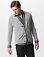 homem botão trimes fechamento v-pescoço cashmere cardigan