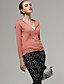 ts v hals ensfarvet langærmet pullover