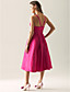  PERLA - Vestido de Fiesta de boda o de Dama de honor de Tafetán