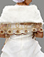  sans manches fausse fourrure veste de mariée de mariée / wrap (0498-pj0067-2048)
