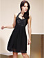  A-line Halter Knee-length Stretch Satin And Chiffon Bridesmaid/ Wedding Party/ Homecoming Dress