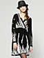  Beaded Printed Long Sleeves V Neckline Dress / Women's Dresses (FF-C-BL0736504)