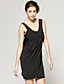  encolure ronde camisole robe croisée recueillies / robes de femmes (ff-1801bf013-0853)
