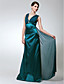  Sheath/Column V-neck Floor-length Chiffon Stretch Satin Bridesmaid/Evening Dress
