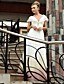  Sheath/ Column V-neck Floor-length Chiffon Satin Elastic Silk-like Satin Ready-to-Wear Evening Dress