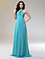  Sheath/ Column Halter Floor-length Chiffon Matte Satin Evening Dress