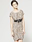  ts backless leopard kap kraag jurk