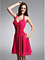  JURGITA - Robe de Cocktail Mousseline Satin