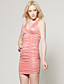  TS Open Back Gathered Bodycon Dress