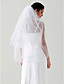  Beautiful 2 Layers Fingertip Wedding Veil