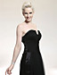  chiffon elastisk sateng skjede / kolonne stroppeløs fotsid kjole inspirert av Dianna Agron