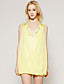  TS Shoulder Beaded Front Cowl Chiffon Dress / Women's Dresses