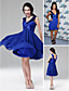  Chiffon A-line V-neck Short/ Mini Cocktail Dress inspired by Nina Dobrev