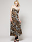  Mix animal print Maxi Dress