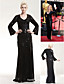  Sequined Sheath/ Column V-neck Floor-length Evening Dress inspired by Mary Hart at the 83rd Oscar