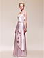  A-line Strapless Floor-length Charmeuse Bridesmaid/ Evening Dress
