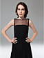  A-line Bateau Knee-length Chiffon Cocktail Dress