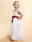  A-line Square Floor-length Satin Flower Girl Dress